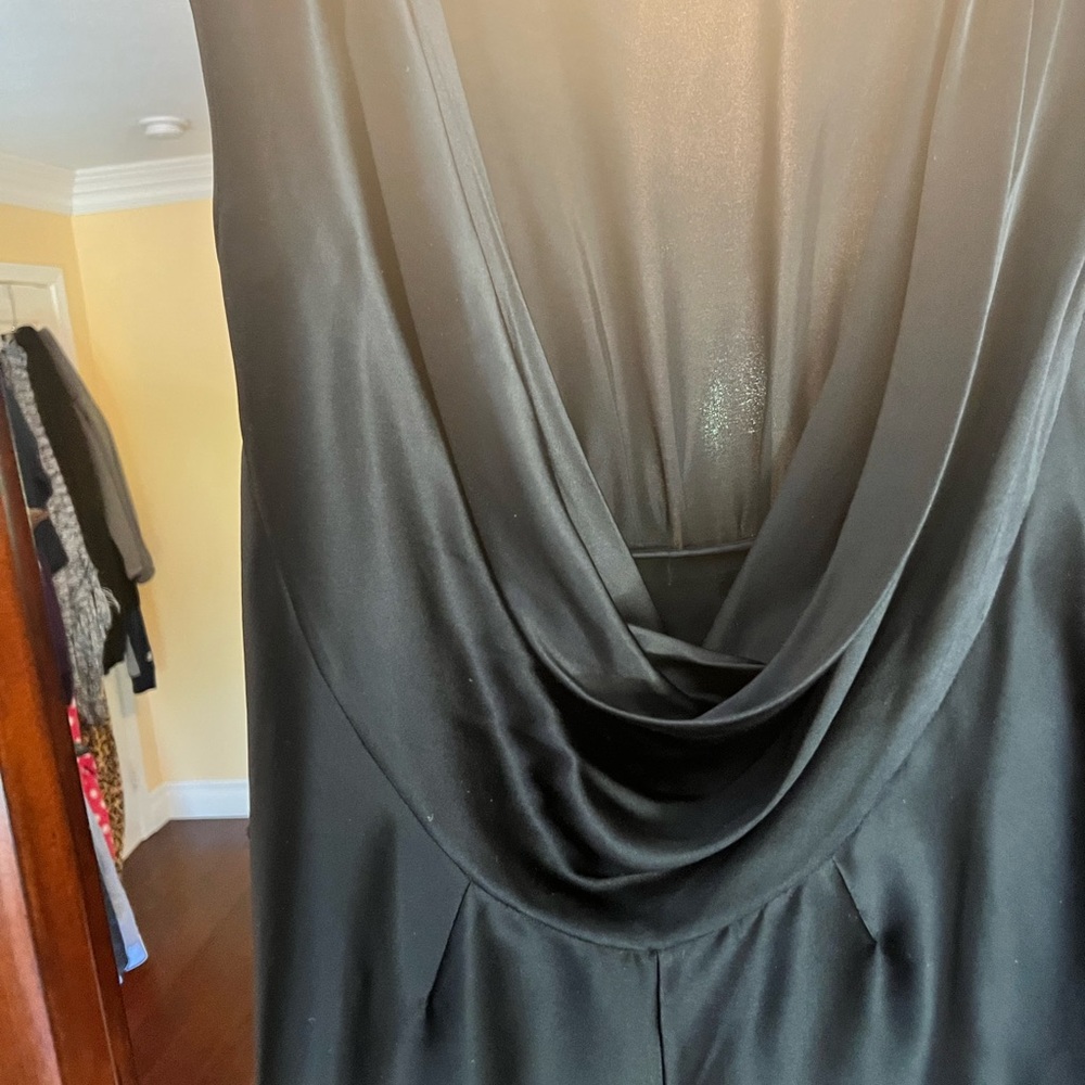 Open back silk romper